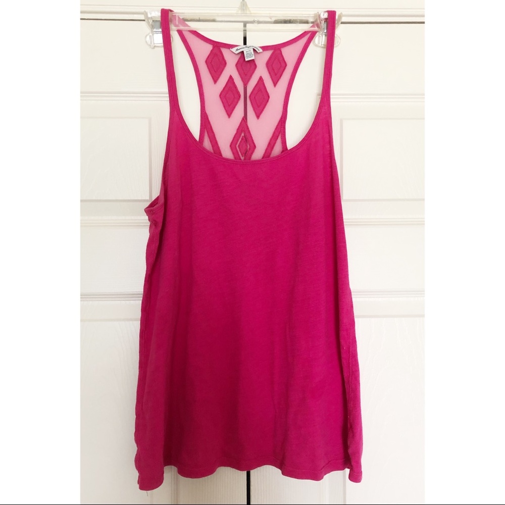 Sheer Mesh Racerback Tank